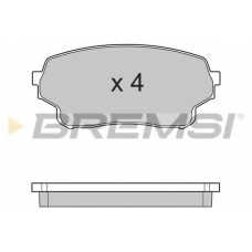 BP3205 BREMSI Комплект тормозных колодок, дисковый тормоз