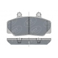 SP 166 SCT Комплект тормозных колодок, дисковый тормоз