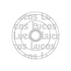 DB4224 TRW Тормозной барабан