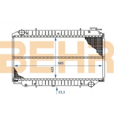 0100478 BEHR Radiator