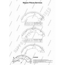 M350I34 NPS Комплект тормозных колодок
