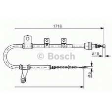 1 987 482 209 BOSCH Трос, стояночная тормозная система
