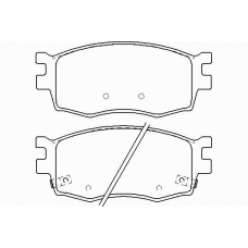 MDB3057 MINTEX Комплект тормозных колодок, дисковый тормоз