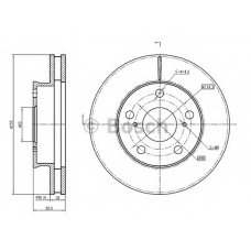 0 986 BB4 318 BOSCH Тормозной диск