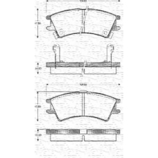 363702161044 MAGNETI MARELLI Комплект тормозных колодок, дисковый тормоз