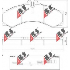37000 OE ABS Комплект тормозных колодок, дисковый тормоз