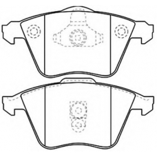 AKDC-0334 ASVA Комплект тормозных колодок, дисковый тормоз