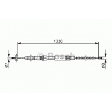 1 987 477 356 BOSCH Трос, стояночная тормозная система