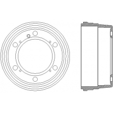 MBD217 MINTEX Тормозной барабан
