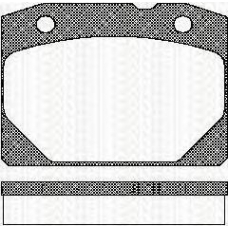 8110 70800 TRISCAN Комплект тормозных колодок, дисковый тормоз