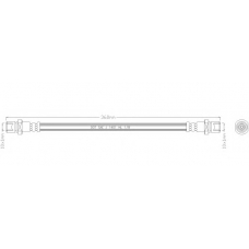 3698 REMKAFLEX Тормозной шланг