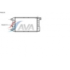 FTA2115 AVA Радиатор, охлаждение двигателя