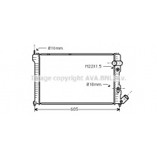 CNA2071 AVA Радиатор, охлаждение двигателя