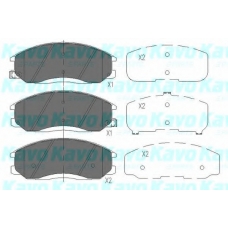 KBP-3019 KAVO PARTS Комплект тормозных колодок, дисковый тормоз