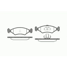 0119 10 KAWE Комплект тормозных колодок, дисковый тормоз