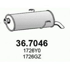 36.7046 ASSO Глушитель выхлопных газов конечный
