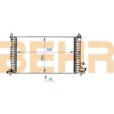 2109738 BEHR Radiator
