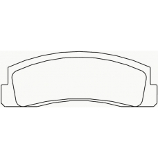 P 41 002 BREMBO Комплект тормозных колодок, дисковый тормоз