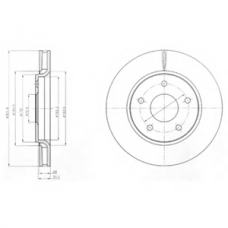 BG4248 DELPHI Тормозной диск