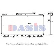 210143N AKS DASIS Радиатор, охлаждение двигателя