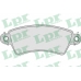 05P766 LPR Комплект тормозных колодок, дисковый тормоз