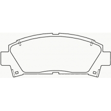 MDB1684 MINTEX Комплект тормозных колодок, дисковый тормоз