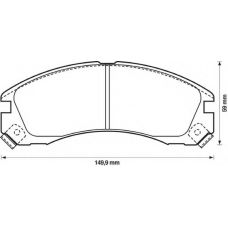 572370S STOP Комплект тормозных колодок, дисковый тормоз