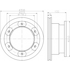 MDC1934 MINTEX Тормозной диск
