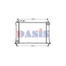 370340N AKS DASIS Радиатор, охлаждение двигателя
