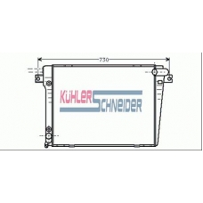 1404801 KUHLER SCHNEIDER Радиатор, охлаждение двигател