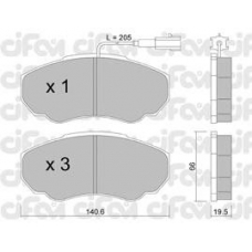 822-325-0 CIFAM Комплект тормозных колодок, дисковый тормоз