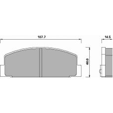 439781 ROULUNDS Комплект тормозных колодок, дисковый тормоз