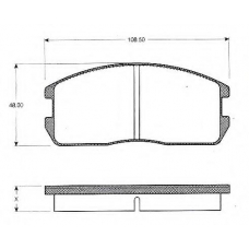 BLF401 QUINTON HAZELL Комплект тормозных колодок, дисковый тормоз