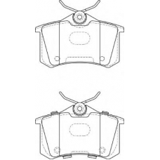FD7388A NECTO Комплект тормозных колодок, дисковый тормоз