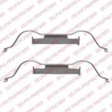 LX0508 DELPHI Комплектующие, колодки дискового тормоза