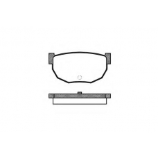 P0513.10 WOKING Комплект тормозных колодок, дисковый тормоз