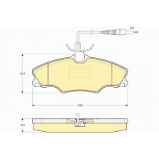6111931 GIRLING Комплект тормозных колодок, дисковый тормоз