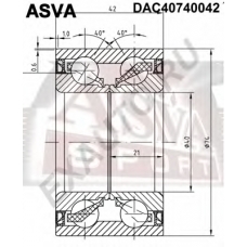DAC40740042 ASVA Подшипник ступицы колеса