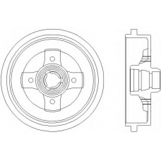 MBD040 DON Тормозной барабан