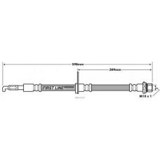 FBH7247 FIRST LINE Тормозной шланг