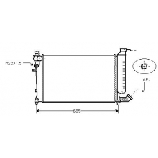 PE2137 AVA Радиатор, охлаждение двигателя