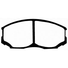 J PA-589AF JAPANPARTS Комплект тормозных колодок, дисковый тормоз