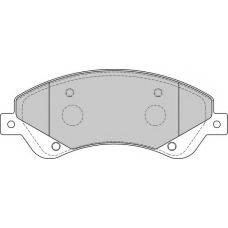 FD7272V NECTO Комплект тормозных колодок, дисковый тормоз