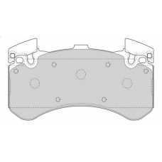 FD7589A NECTO Комплект тормозных колодок, дисковый тормоз