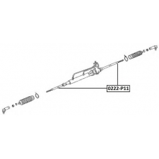 0222-P11 ASVA Осевой шарнир, рулевая тяга