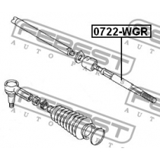 0722-WGR FEBEST Осевой шарнир, рулевая тяга