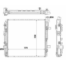 53891 NRF Радиатор, охлаждение двигателя