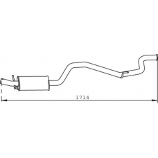 32303 DINEX Глушитель выхлопных газов конечный