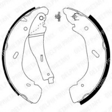 LS1914 DELPHI Комплект тормозных колодок