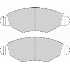FD6847A NECTO Комплект тормозных колодок, дисковый тормоз